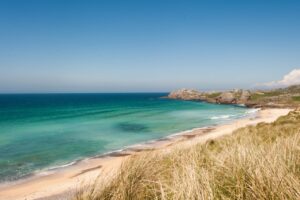 Isle of coll beach in sunshine