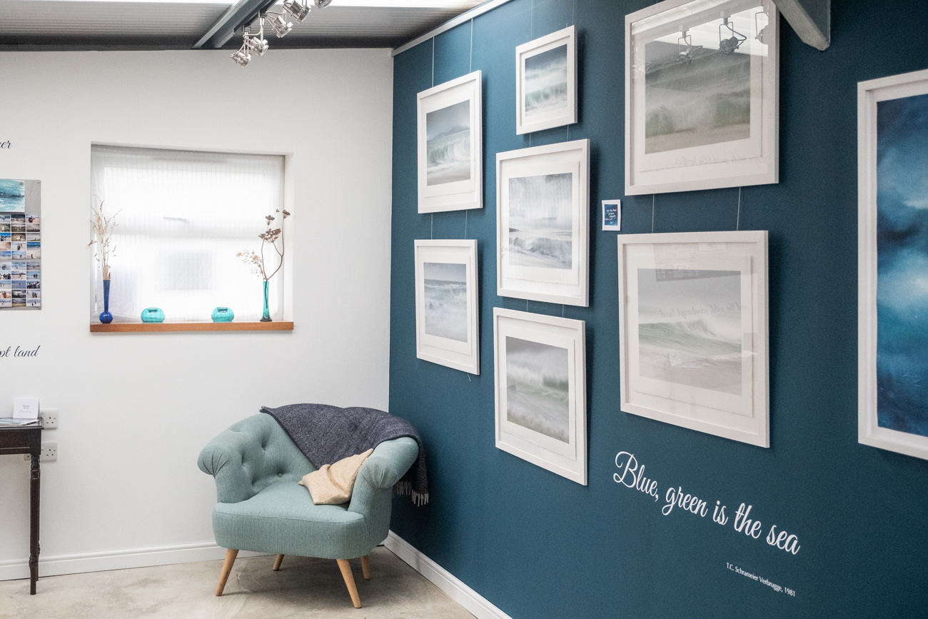 The pool at Una St Ives in Cornwall - part of the facilities for our creative retreat. 