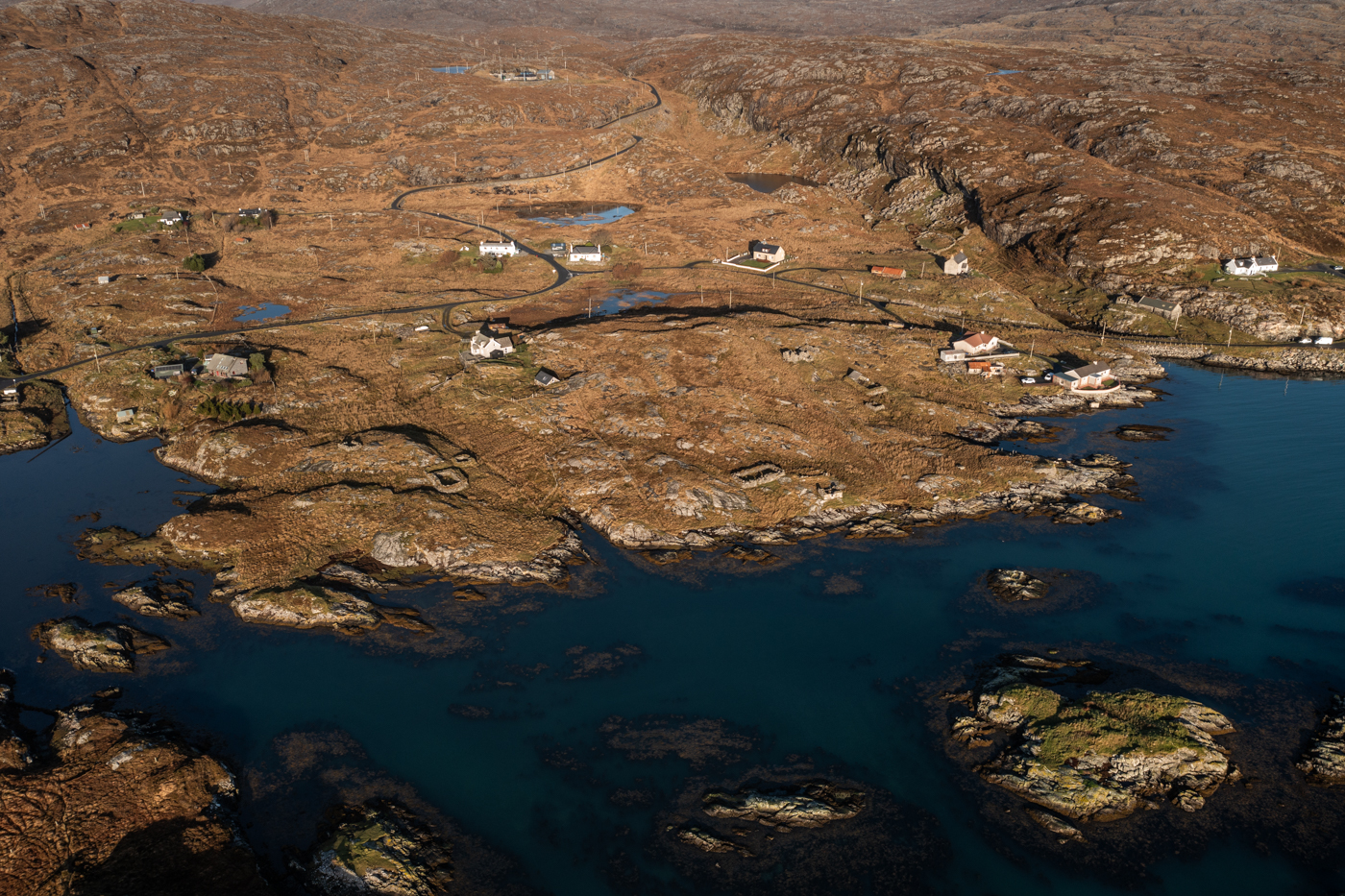 Una lido in St Ives at dusk. 