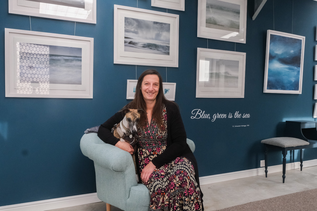 The pool at Una St Ives in Cornwall - part of the facilities for our creative retreat. 