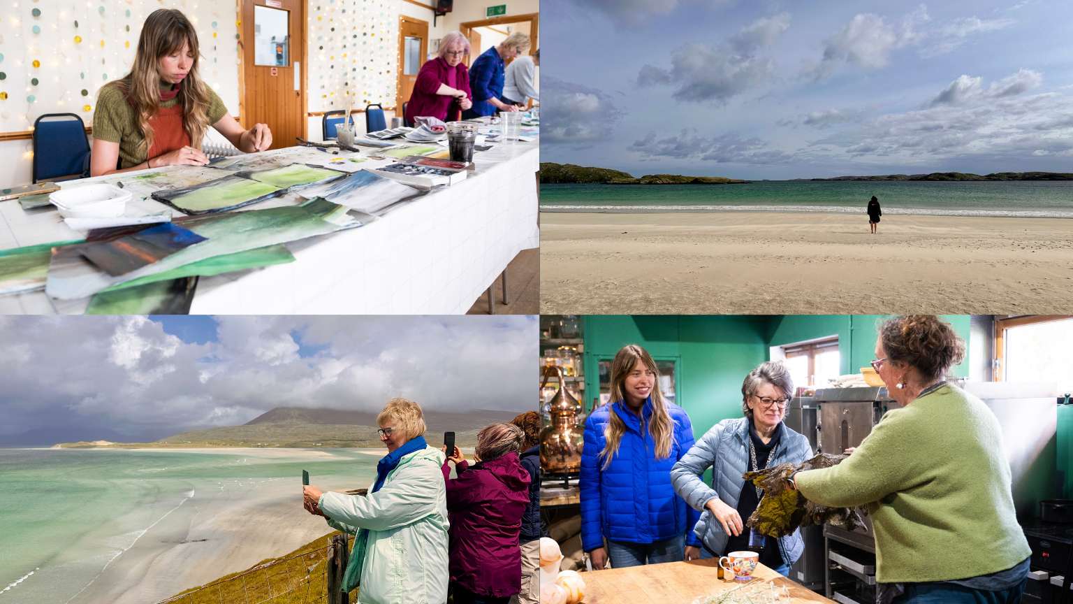 Womens art retreat on the Outer Hebrides with Ellis Oconnor