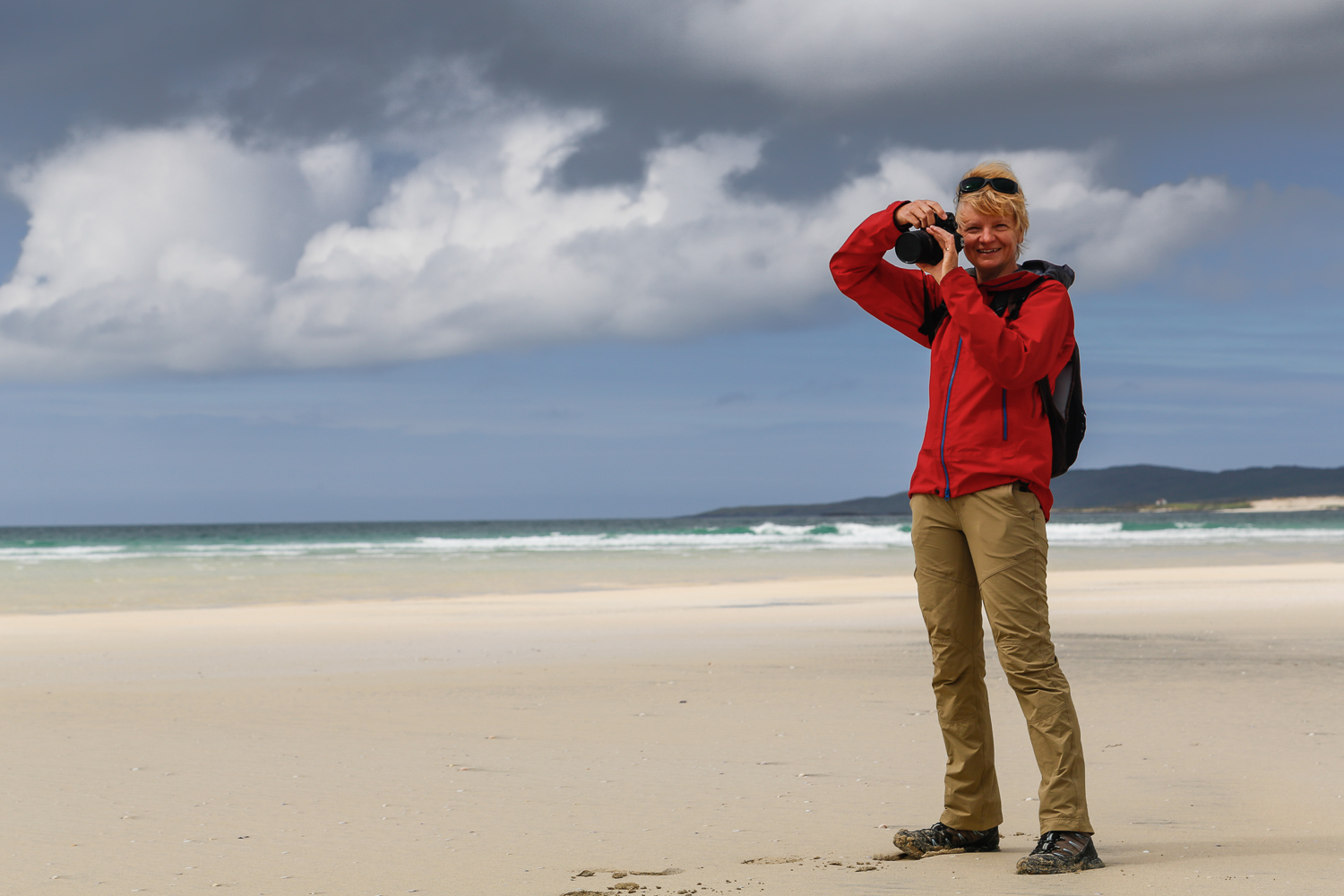Lesley Lintott, photographer and ICM artist, co-leading the Isle of Harris long exposure photography workshop
