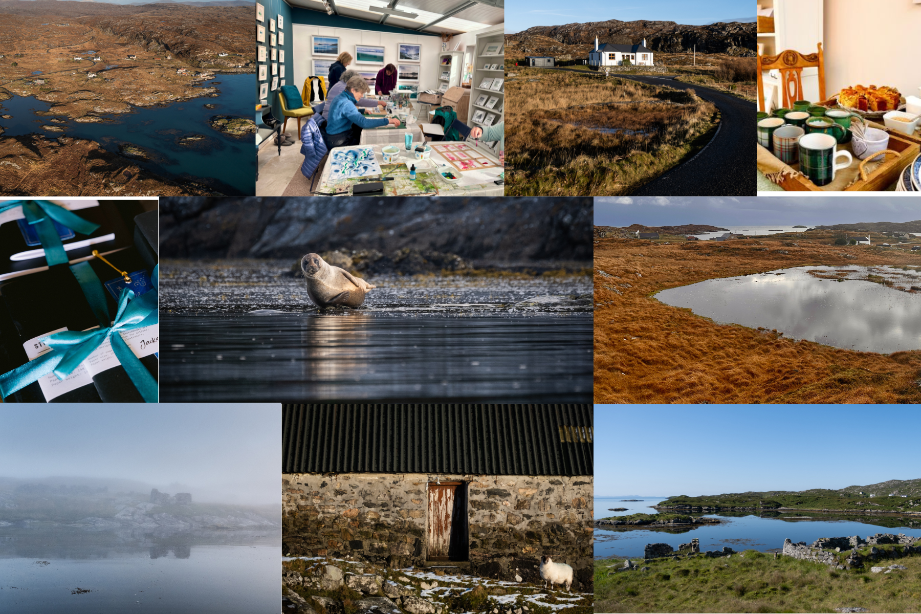 nature journalling workshop day at art gallery on the outer hebrides 