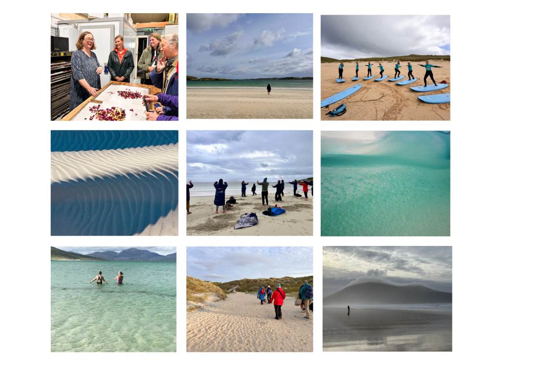 wellness womens retreat with surfing, wild swimming and apothecary visit on the isle of harris 