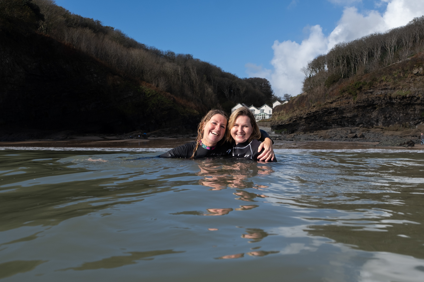The pool at Una St Ives in Cornwall - part of the facilities for our creative retreat. 