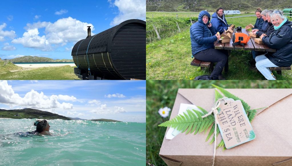 %Isle of Harris% 2 sea swimming and sauna on the outer hebrides creatuve wellness retreat