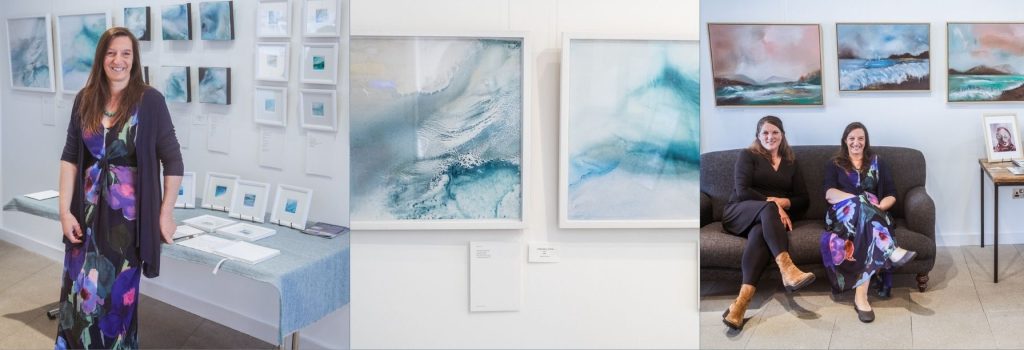 %Isle of Harris% 1 art exhibition on the isle of harris - margaret soraya and carien borst with their images of the herbridean coast