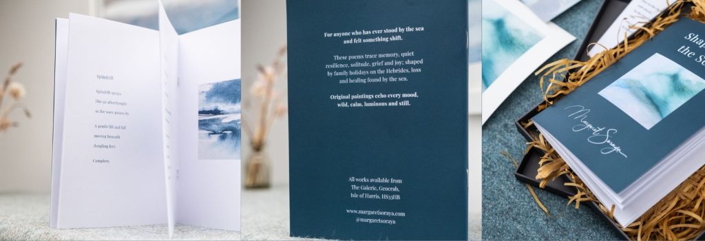 %Isle of Harris% 3 painting and poetry book from the outer herbides by margaret soraya